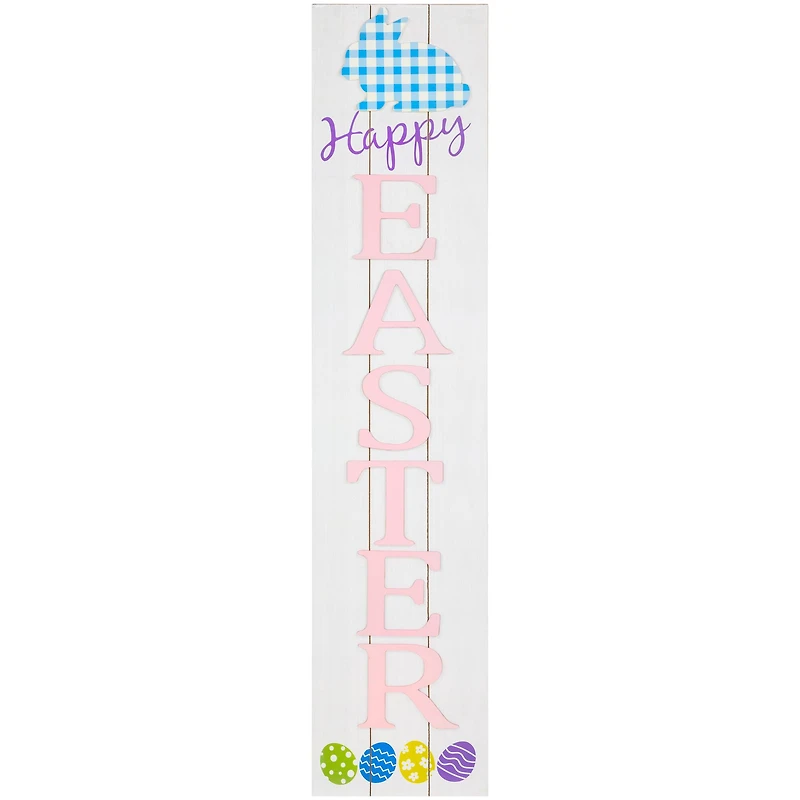 3ft. Happy Easter Wooden Porch Board Sign