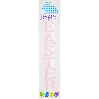 3ft. Happy Easter Wooden Porch Board Sign