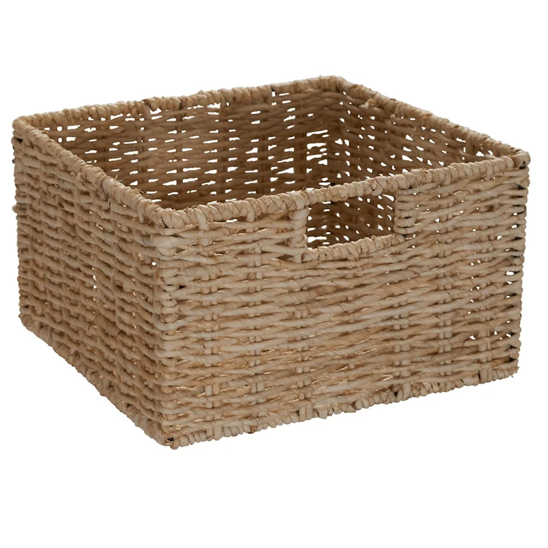 Household Essentials 4-Drawer Dresser with Natural Wicker Baskets