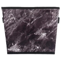 DII® Small Black Marble Trapezoid Laundry Bin Set, 3ct.