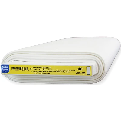 Pellon® White Sew-In Medium Weight Stabilizer, 20'' x 30yd.