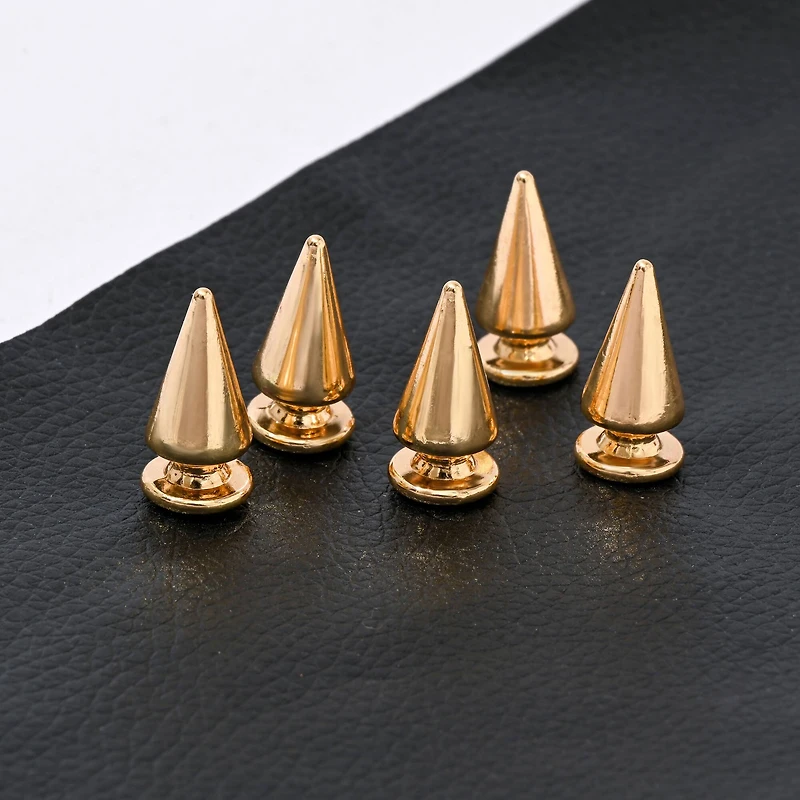 Gold Spike Studs, 10ct. by Bead Landing™