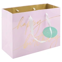 7.75" Pink Happy Birthday Gift Bag by Celebrate It™