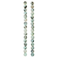 White Kiwi Stone Round Beads, 8mm by Bead Landing™