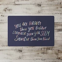 18" x 27" You Are Braver Than You Believe Floor Mat