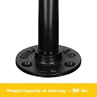 NEX™ Industrial Pipe Metal Table Legs with Casters