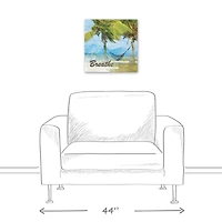 Breathe Hammock 16" x 16" Canvas Wall Art