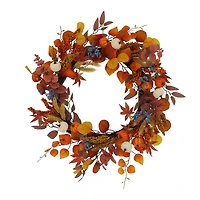 24" Fall Berry & Pumpkin Wreath by Ashland®
