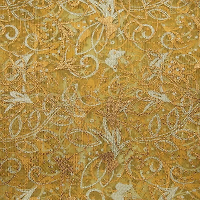 Wyla Yellow Butterfly Mesh Polyester Fabric