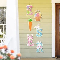 Glitzhome® 49.5" Set of 6 Easter Icon Metal Yard Stake