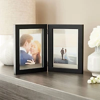 12 Pack: 2 Opening Black Hinge 6" x 8" Float Frame, Expressions™ by Studio Décor®