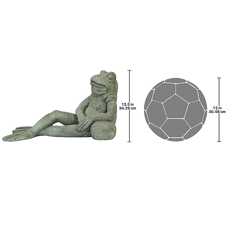 Design Toscano 24" The Most Interesting Toad in the World Frog Garden Statue