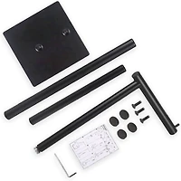 Black Freestanding Metal Toilet Paper Roll Holder
