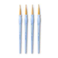 9 Packs: 4 ct. (36 total) Golden Taklon Liner Brush Set By Craft Smart®