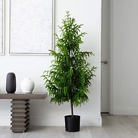 5ft. Unlit Norfolk Pine Artificial Potted Christmas Tree