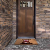 Welcome Summer Crab Coir Doormat