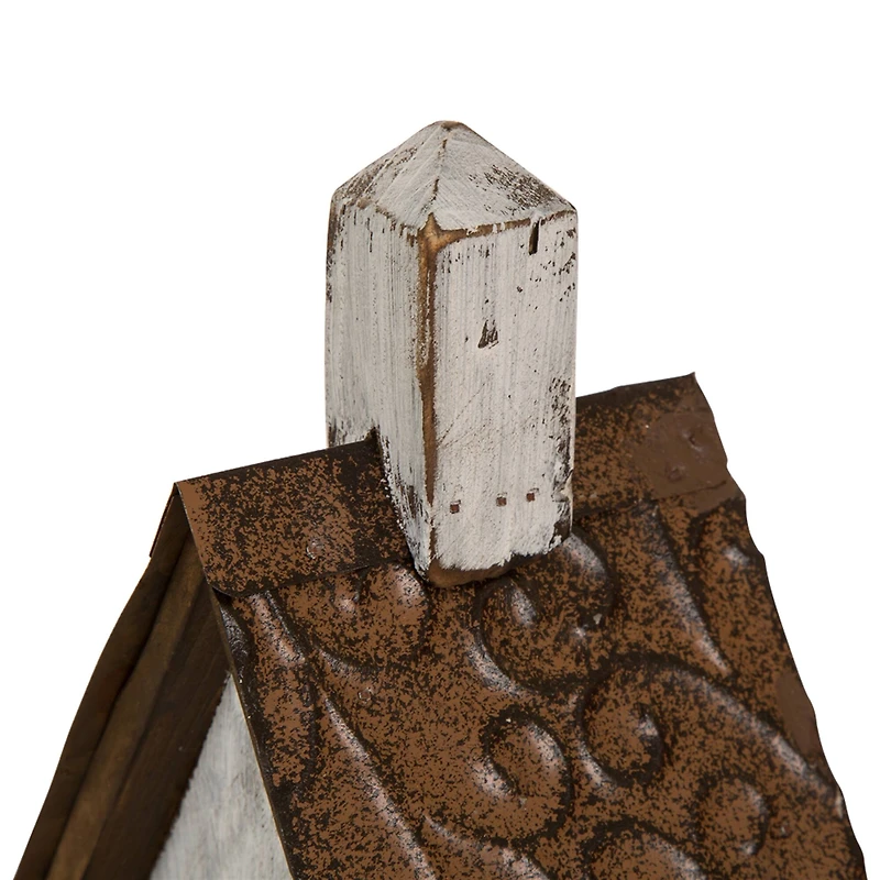 Glitzhome® 23.62" Extra-Large Rustic Wooden Birdhouse