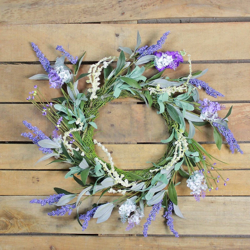 16" Lavender Spring Wreath