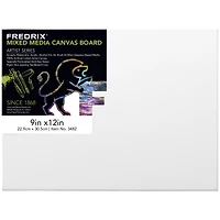 Fredrix Artist Series 9" x 12" Primed Mixed Media Archival Canvas Board