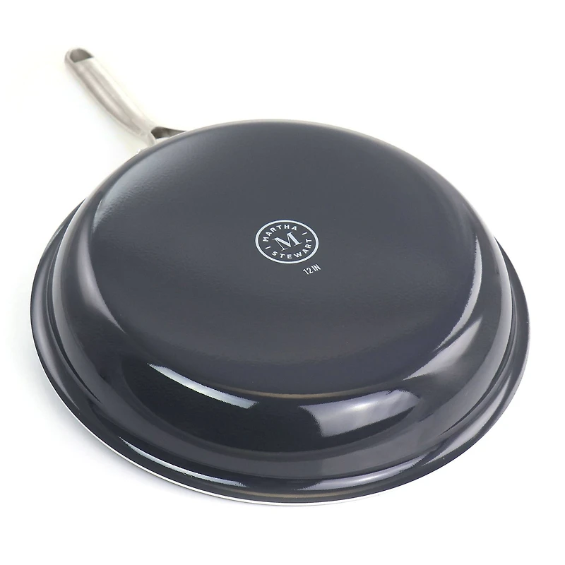 Martha Stewart Black 12" Aluminum Frying Pan