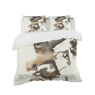 Designart 'Gold Glam Squares II' Glam Bedding Set