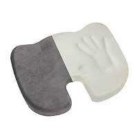 Mind Reader 18" Gray Back Relief Memory Foam Seat Cushion
