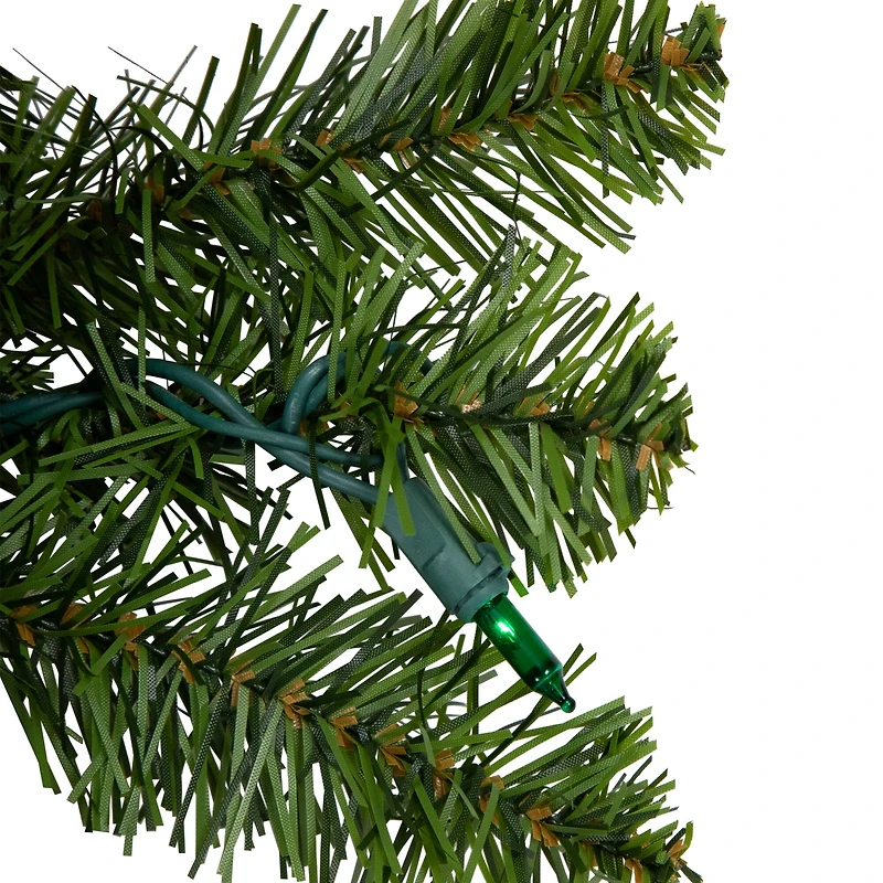 36" Pre-Lit Artificial Christmas Canadian Pine Wreath