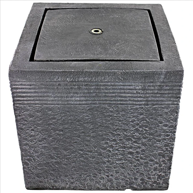 Design Toscano Modern Cube Bubbling Garden Fountain