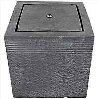 Design Toscano Modern Cube Bubbling Garden Fountain