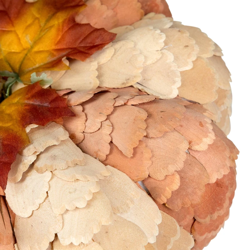 10" Brown & Orange Autumn Harvest Tabletop Pumpkin