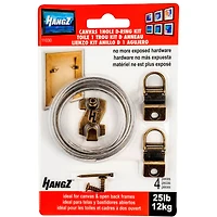 HangZ™ 25lb. Canvas Wire 1 Hole D Ring Kit