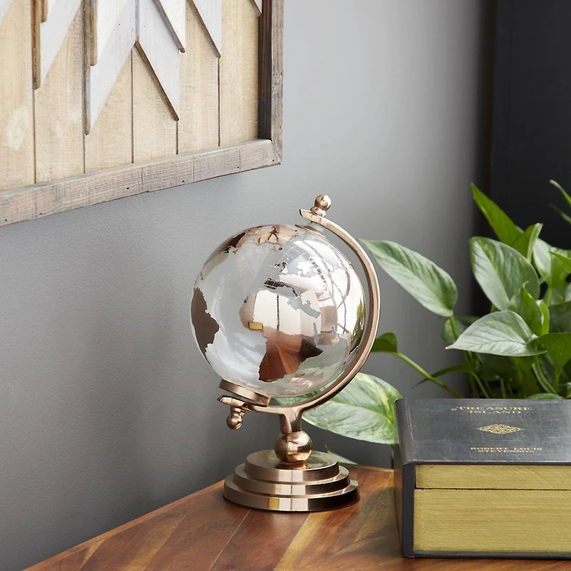 11" Copper & Glass Traditional Globe