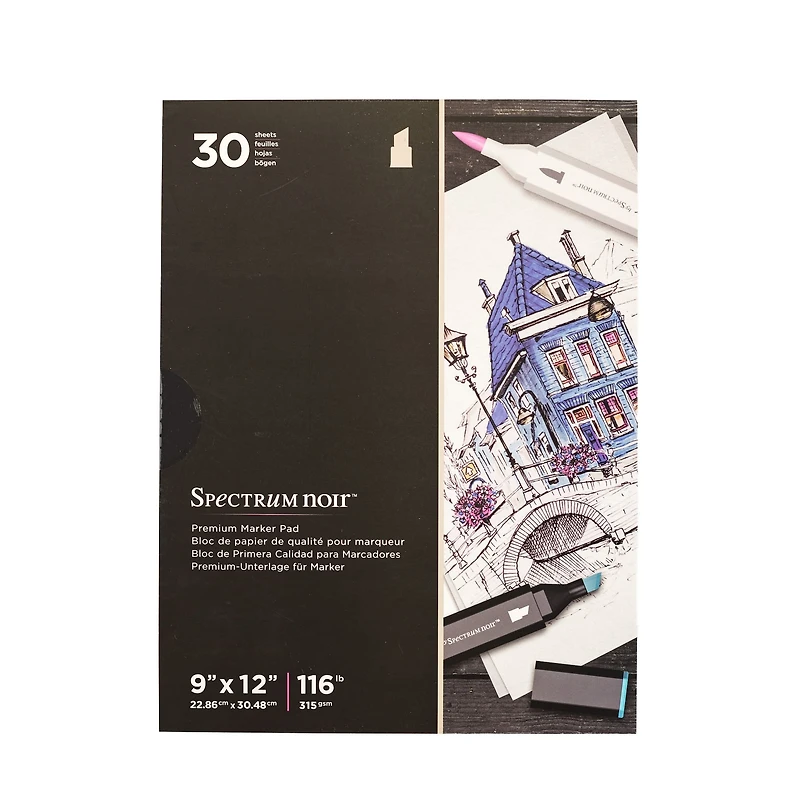 Spectrum Noir™ 9" x 12" Premium Alcohol Marker 30 Sheet Paper Pad