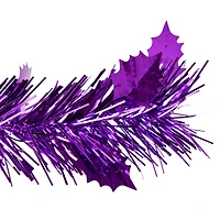 4ft. Unlit Purple Tinsel Pop-Up Artificial Christmas Tree