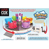 CDX Blocks Fun Fair Tea Cups Ride Building Set