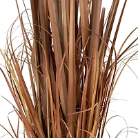 3.5ft. Potted Brown Artificial Onion Grass Plant