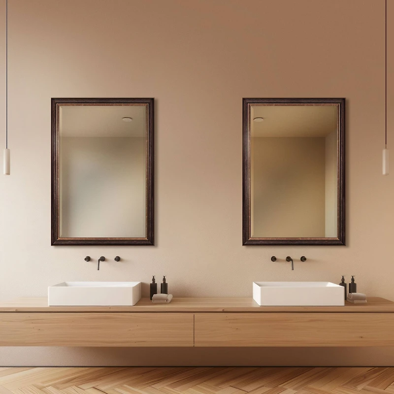 Head West® Oil Rubbed Bronze Rectangular Framed Vanity Wall Mirror