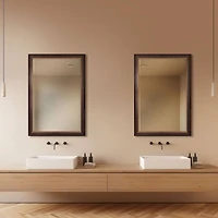 Head West® Oil Rubbed Bronze Rectangular Framed Vanity Wall Mirror