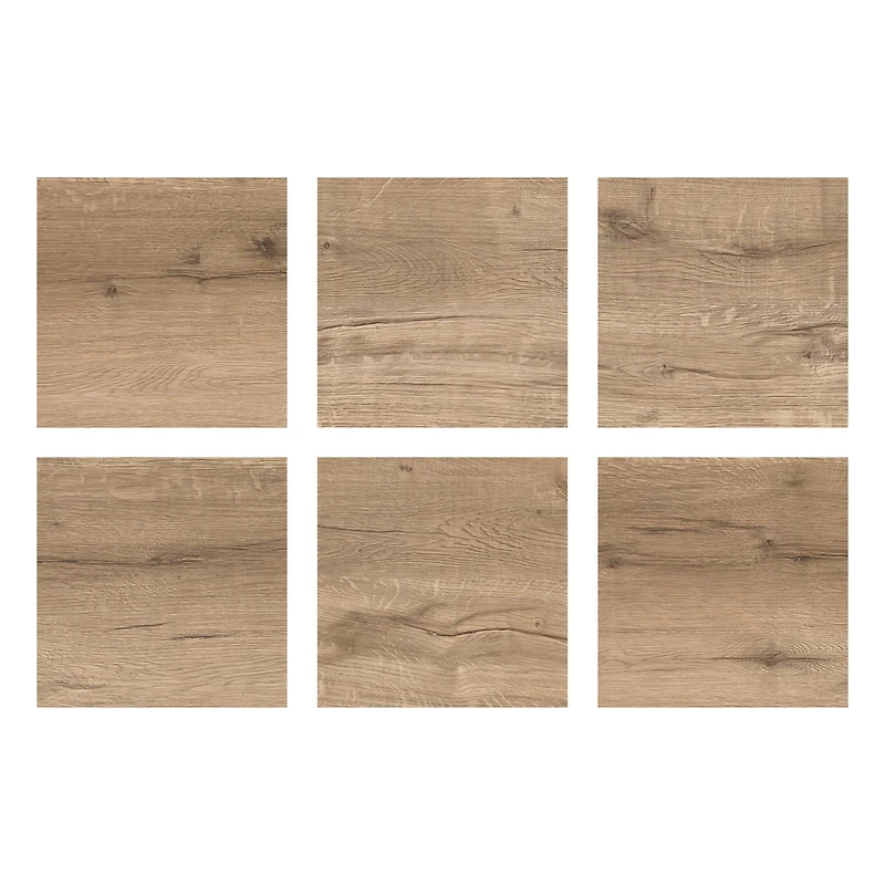 FloorPops Pickling Peel & Stick Floor Tiles