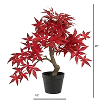20" Autumn Maple Bonsai Artificial Tree