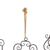 31" Black Metal Skeleton Key Industrial Wall Décor Set