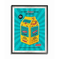 Stupell Industries Grade A Delight Funny Black Framed Wall Art