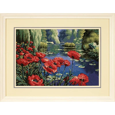 Dimensions® Lakeside Poppies Needlepoint Kit