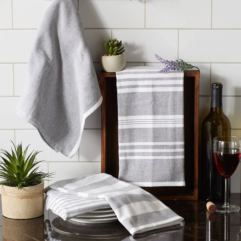 DII® Mineral French Terry Dish Towels, 3ct.