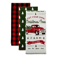 DII® Christmas Truck Dishtowels Set