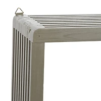 Gray Wood Contemporary Wall Shelf