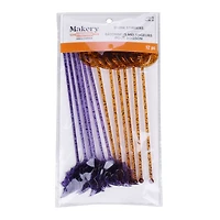 8" Trick-or-Treat Jack-o'-Lantern & Bat Drink Stirrers, 12ct. by Makery™