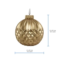 4.5" Ornament LED Wax Candle by Ashland