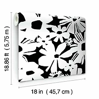 RoomMates Black Daisy Chain Peel & Stick Wallpaper