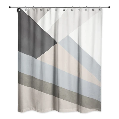 Abstract Geometric 71" x 74" Shower Curtain